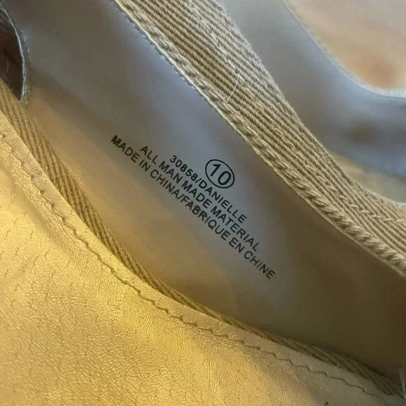 Maurices Cork Wedge Heels Sz 10 Danielle Slingback Open Toe Cute! EUC! Bin A - Picture 2 of 7